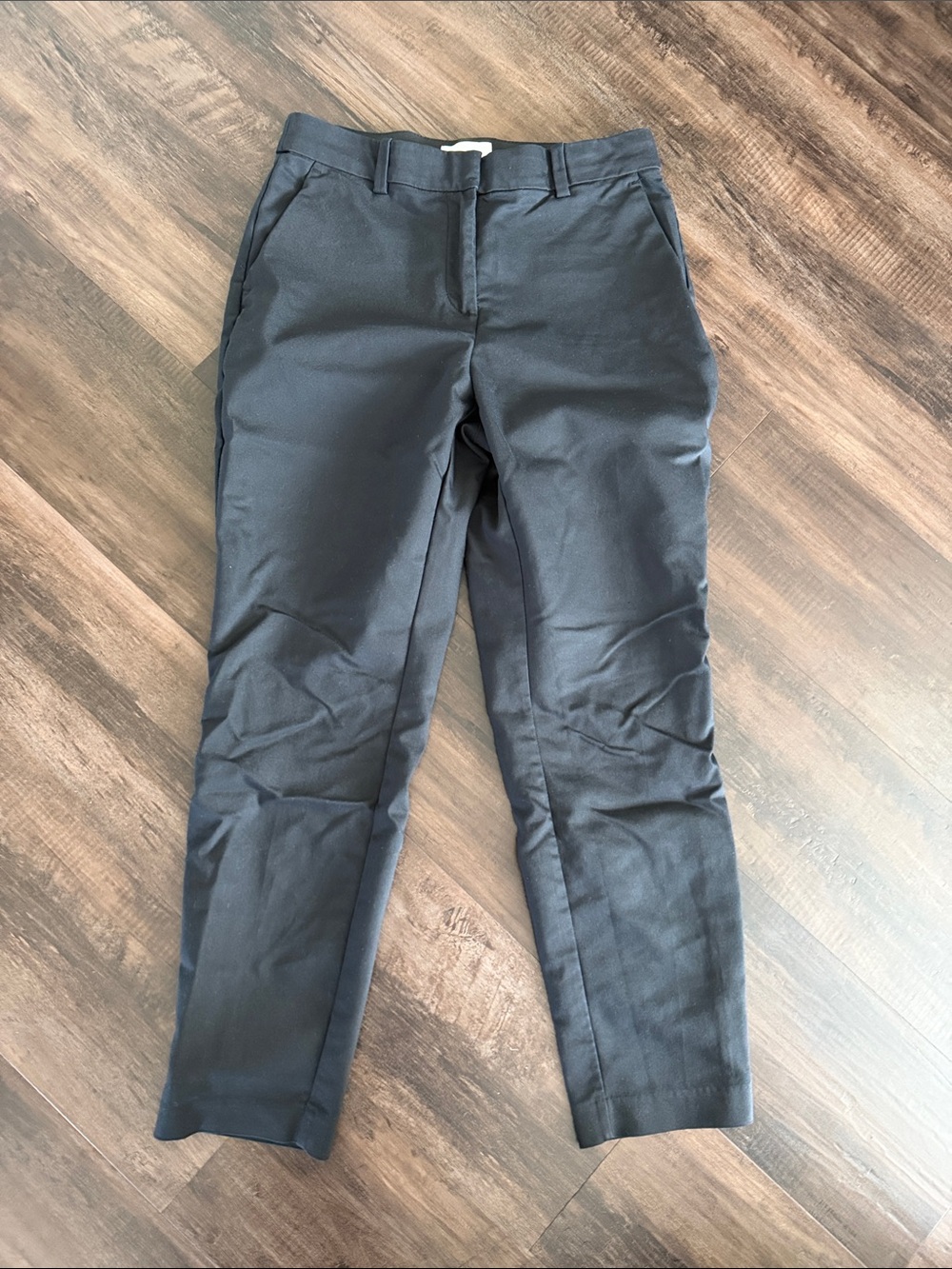 H&M Black Slim Tapered Work Trousers